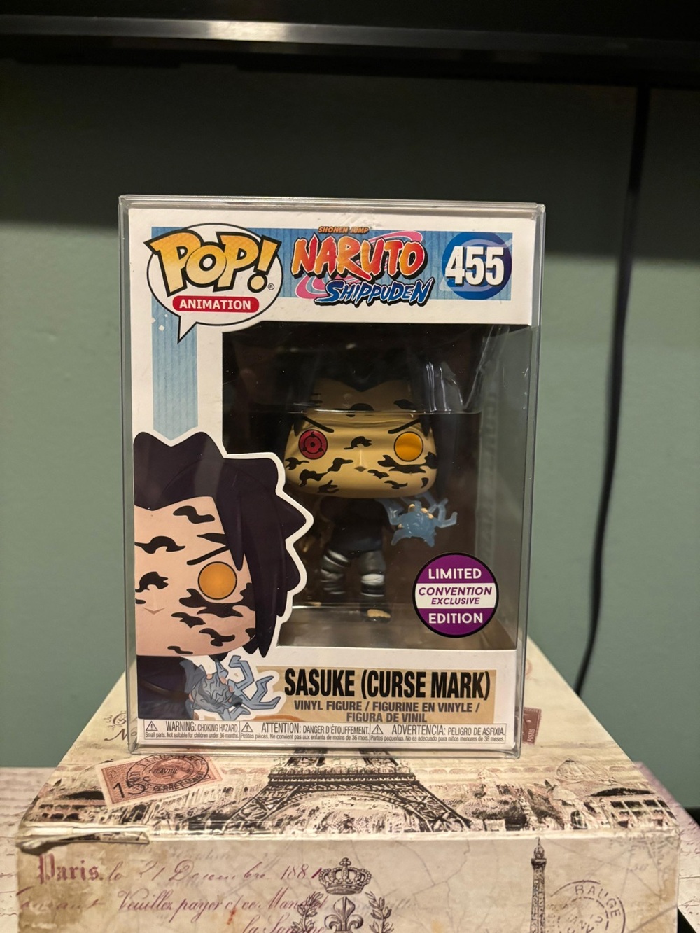 Funko Pop! Naruto Shippuden Sasuke (Curse Mark) - Black & Yellow